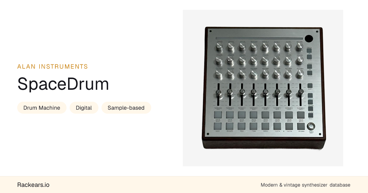 ALAN Instruments SpaceDrum - Buyer's Guide, Full Specs